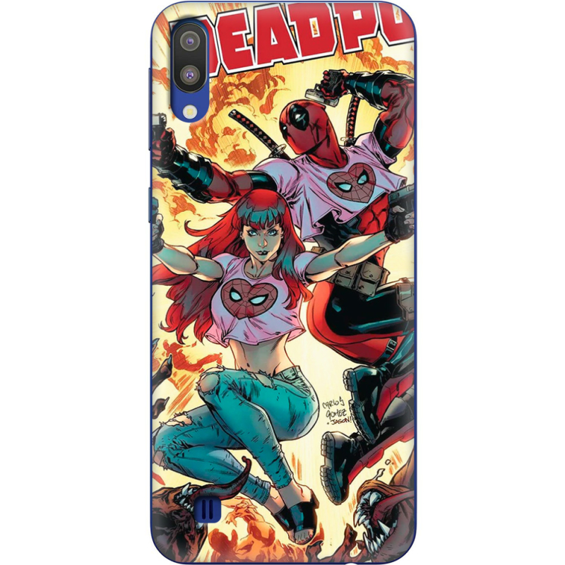 Чехол Uprint Samsung M105 Galaxy M10 Deadpool and Mary Jane