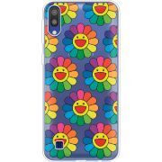 Прозрачный чехол Uprint Samsung M105 Galaxy M10 Hippie Flowers