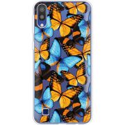 Прозрачный чехол Uprint Samsung M105 Galaxy M10 Butterfly Morpho