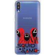 Прозрачный чехол Uprint Samsung M105 Galaxy M10 siquid game люди в красном