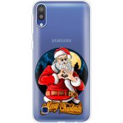 Прозрачный чехол Uprint Samsung M105 Galaxy M10 Cool Santa