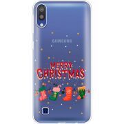 Прозрачный чехол Uprint Samsung M105 Galaxy M10 Merry Christmas