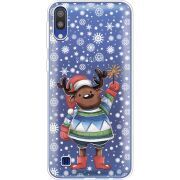 Прозрачный чехол Uprint Samsung M105 Galaxy M10 Christmas Deer with Snow
