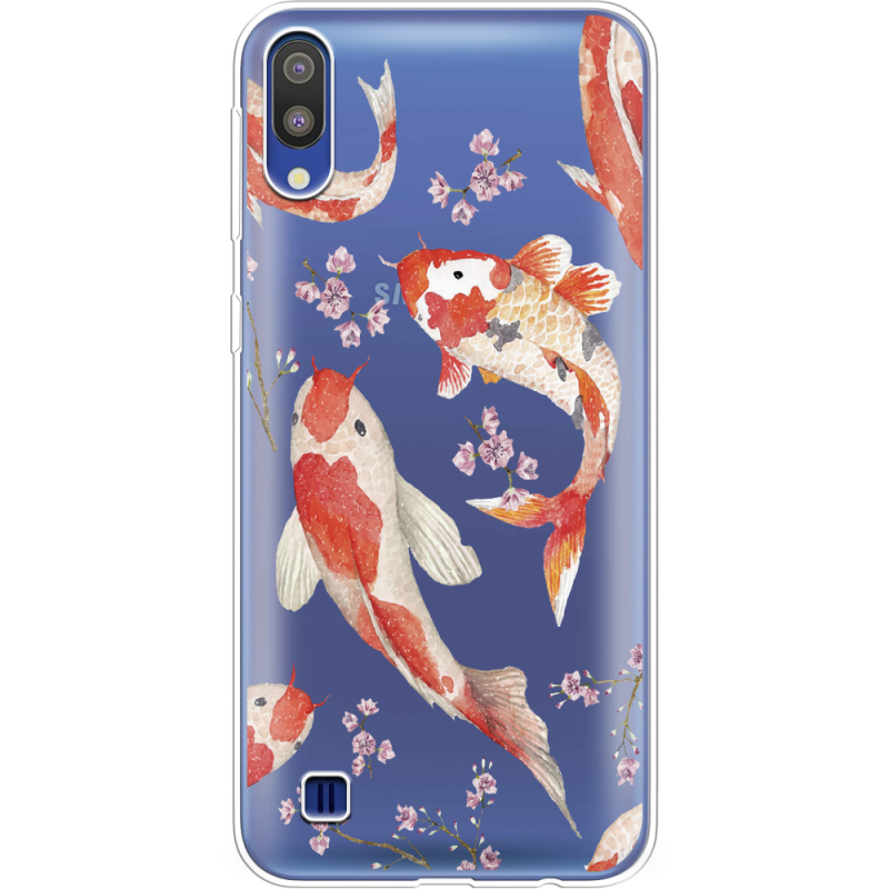 Прозрачный чехол Uprint Samsung M105 Galaxy M10 Japanese Koi Fish