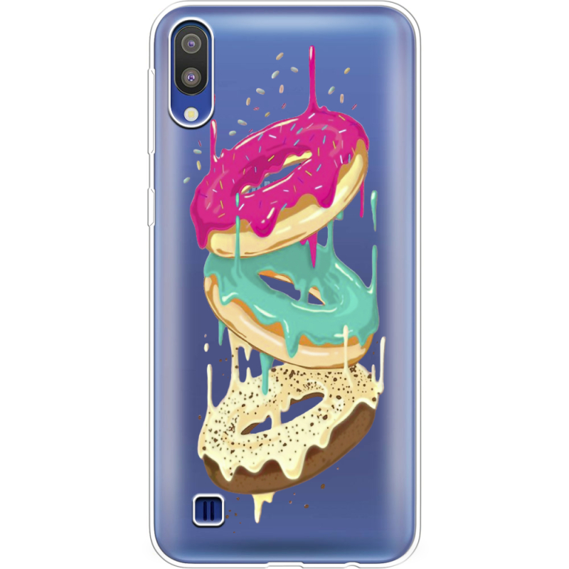 Прозрачный чехол Uprint Samsung M105 Galaxy M10 Donuts