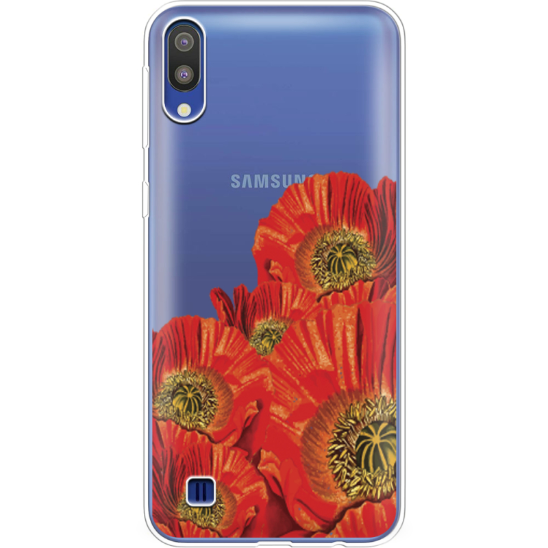 Прозрачный чехол Uprint Samsung M105 Galaxy M10 Red Poppies