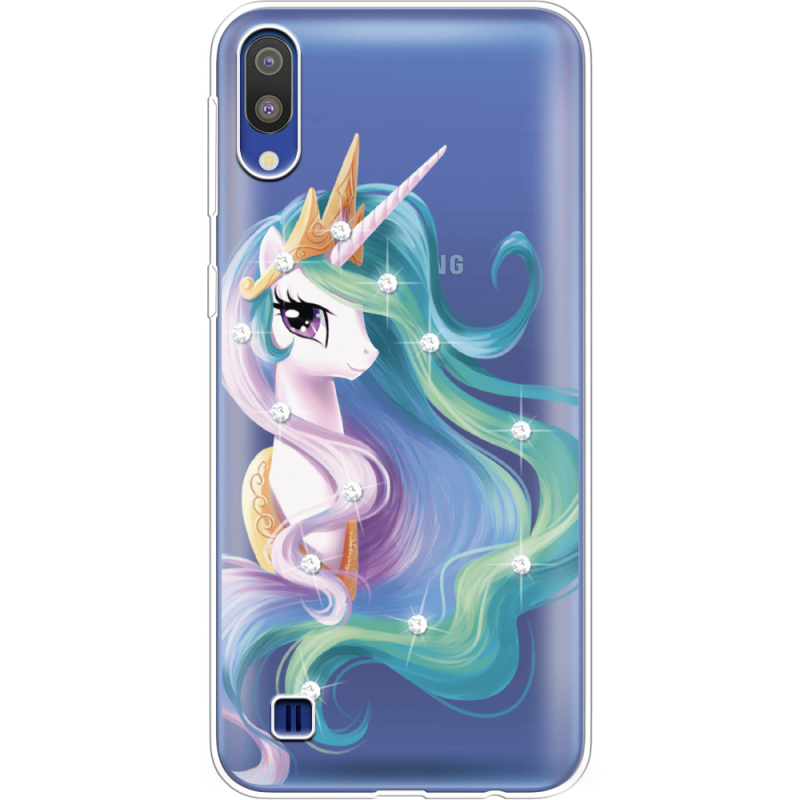 Чехол со стразами Samsung M105 Galaxy M10 Unicorn Queen