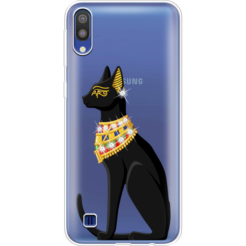 Чехол со стразами Samsung M105 Galaxy M10 Egipet Cat