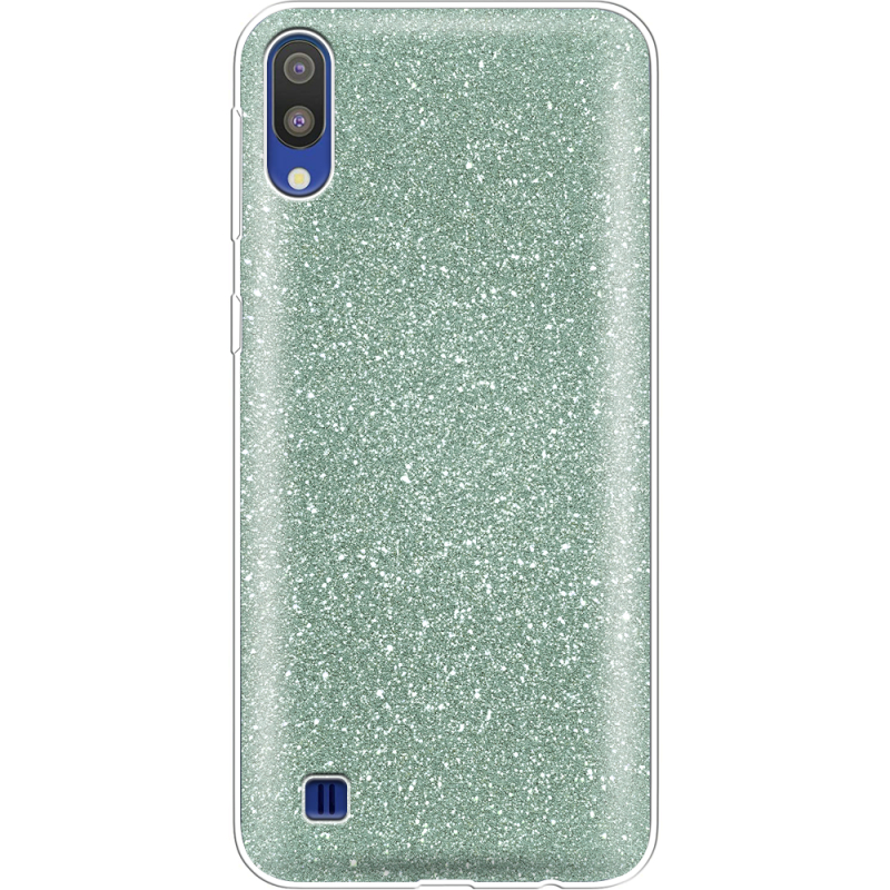 Чехол с блёстками Samsung M105 Galaxy M10 Зеленый