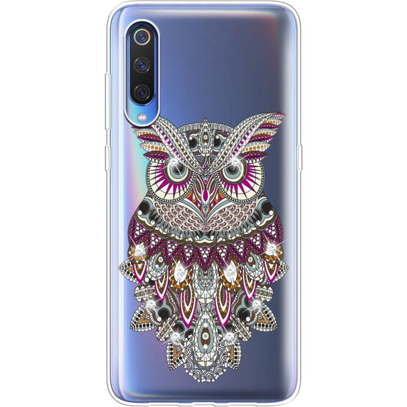 Чехол со стразами Xiaomi Mi 9 SE Owl