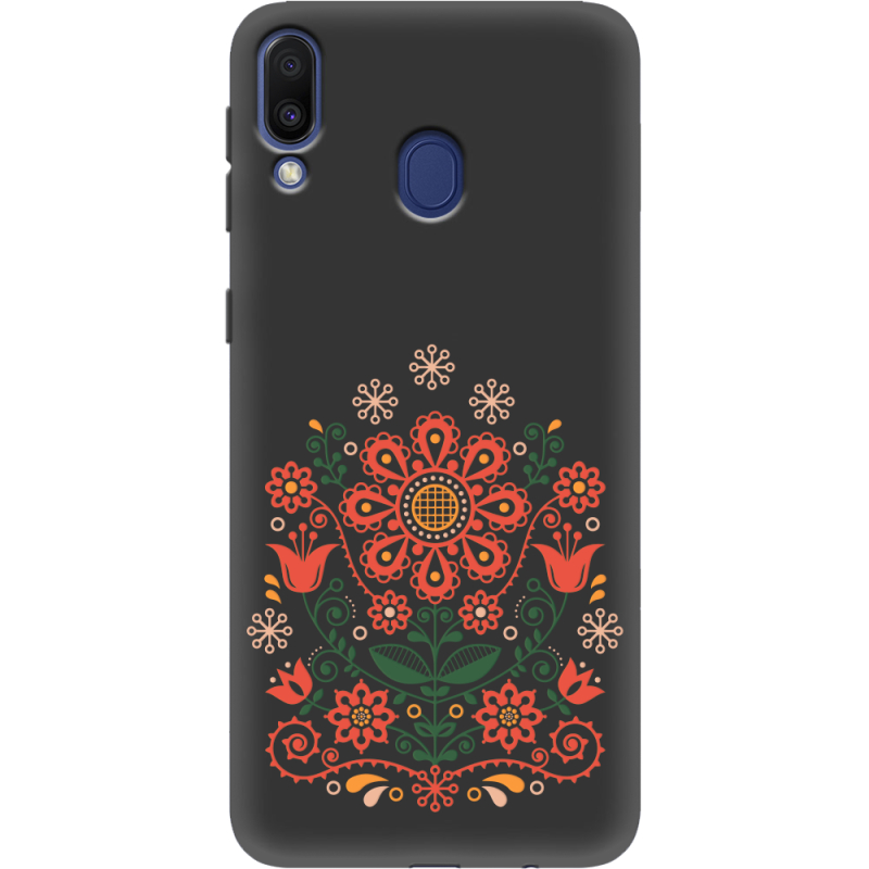 Черный чехол Uprint Samsung M205 Galaxy M20 Ukrainian Ornament