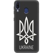 Черный чехол Uprint Samsung M205 Galaxy M20 Тризуб монограмма ukraine