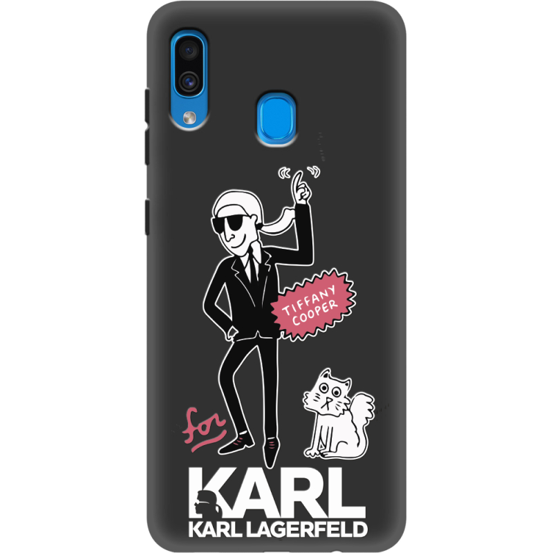 Черный чехол Uprint Samsung A305 Galaxy A30 For Karl