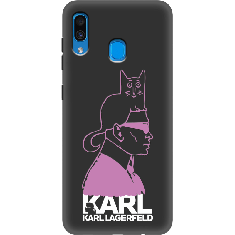 Черный чехол Uprint Samsung A305 Galaxy A30 Pink Karl