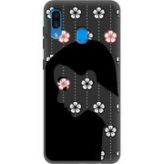 Черный чехол Uprint Samsung A305 Galaxy A30 Flower Hair