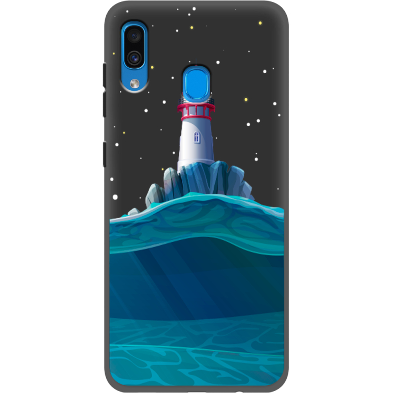 Черный чехол Uprint Samsung A305 Galaxy A30 Lighthouse