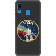 Черный чехол Uprint Samsung A305 Galaxy A30 NASA