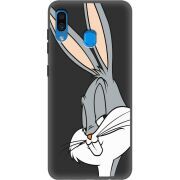 Черный чехол Uprint Samsung A305 Galaxy A30 Lucky Rabbit