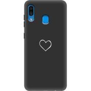 Черный чехол Uprint Samsung A305 Galaxy A30 My Heart