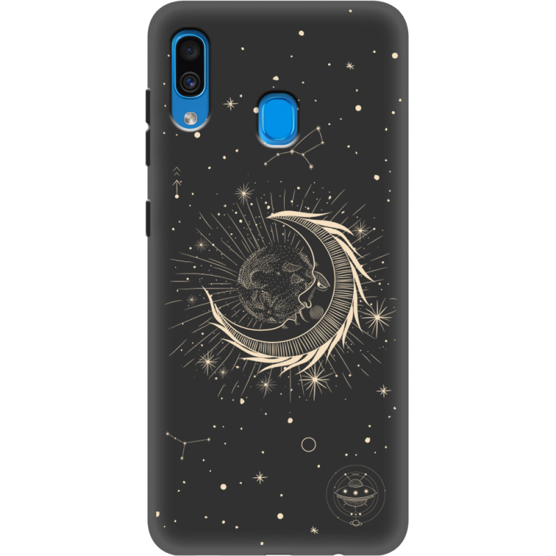 Черный чехол Uprint Samsung A305 Galaxy A30 Moon