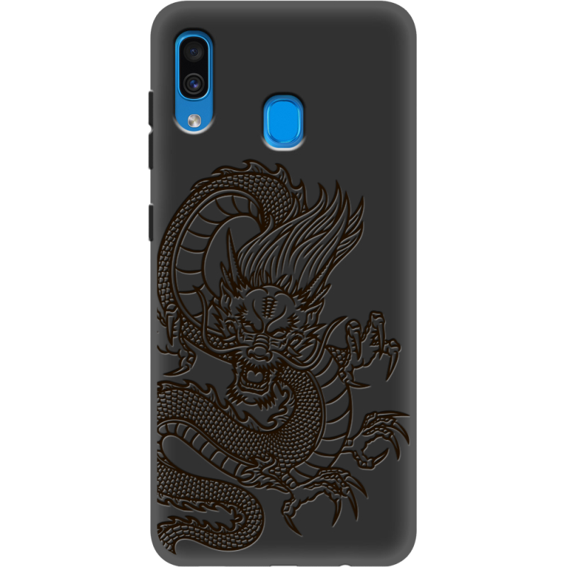 Черный чехол Uprint Samsung A305 Galaxy A30 Chinese Dragon