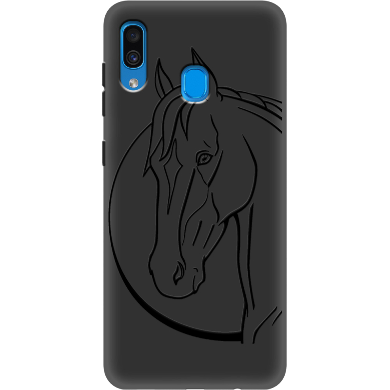 Черный чехол Uprint Samsung A305 Galaxy A30 Horse