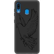 Черный чехол Uprint Samsung A305 Galaxy A30 Dove