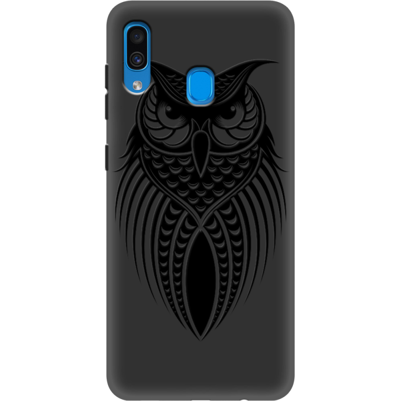 Черный чехол Uprint Samsung A305 Galaxy A30 Owl