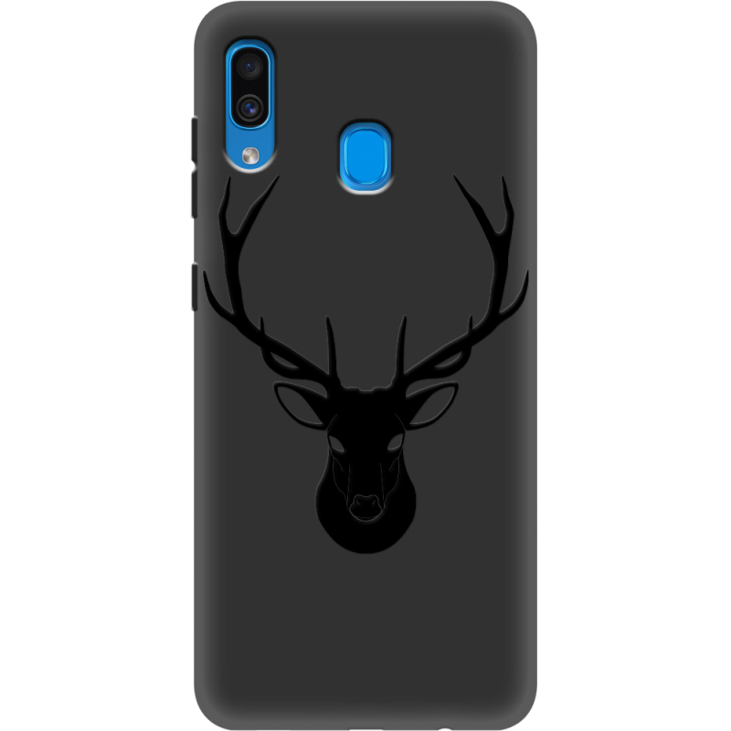 Черный чехол Uprint Samsung A305 Galaxy A30 Deer