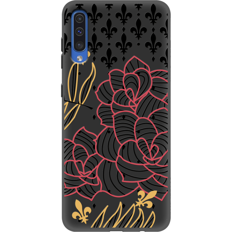 Черный чехол Uprint Samsung A505 Galaxy A50 FranceFlowers