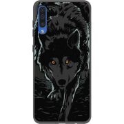 Черный чехол Uprint Samsung A505 Galaxy A50 Wolf