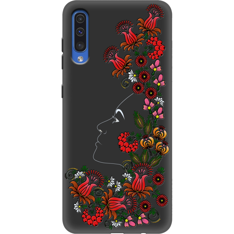 Черный чехол Uprint Samsung A505 Galaxy A50 3D Ukrainian Muse