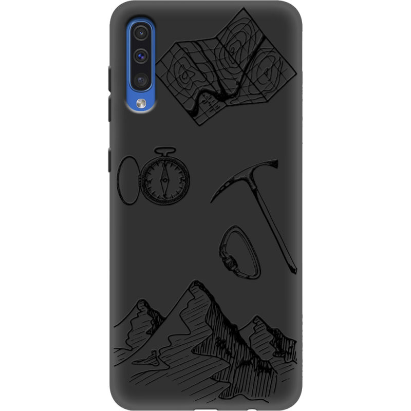 Черный чехол Uprint Samsung A505 Galaxy A50 Mountains