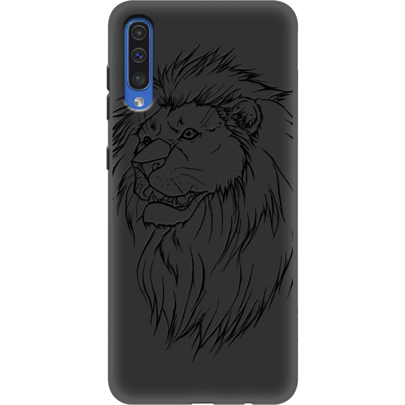 Черный чехол Uprint Samsung A505 Galaxy A50 Lion