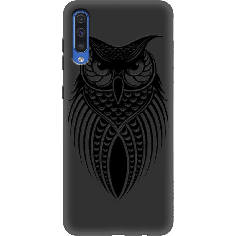 Черный чехол Uprint Samsung A505 Galaxy A50 Owl