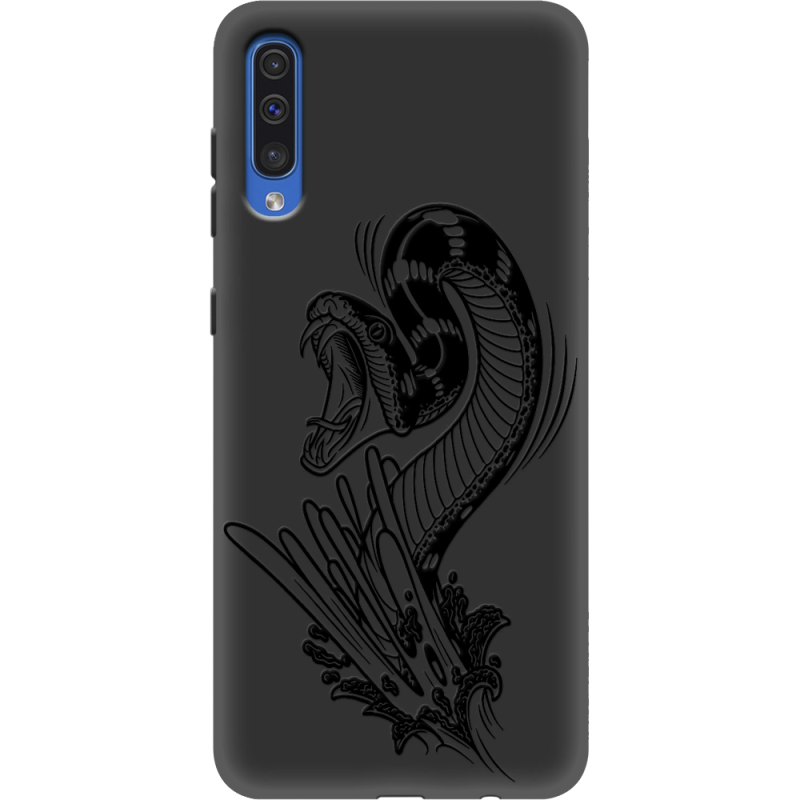 Черный чехол Uprint Samsung A505 Galaxy A50 Snake