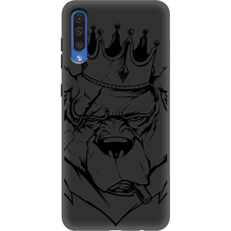 Черный чехол Uprint Samsung A505 Galaxy A50 Bear King