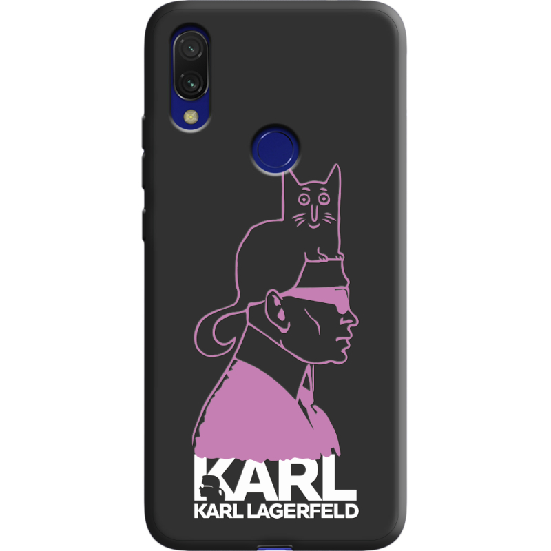 Черный чехол Uprint Xiaomi Redmi 7 Pink Karl