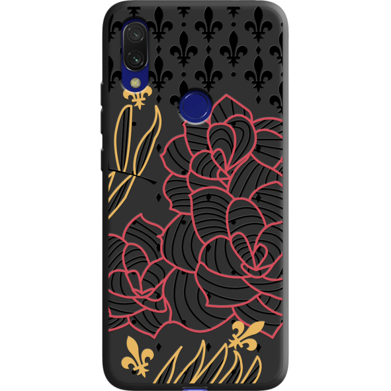 Черный чехол Uprint Xiaomi Redmi 7 FranceFlowers