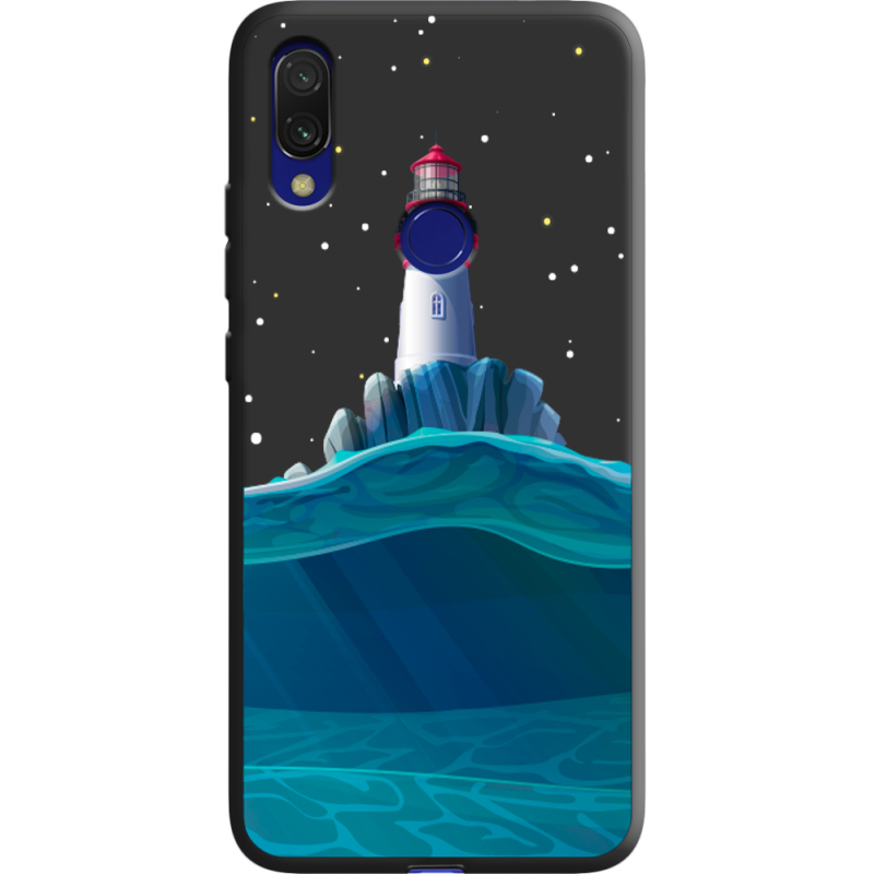 Черный чехол Uprint Xiaomi Redmi 7 Lighthouse