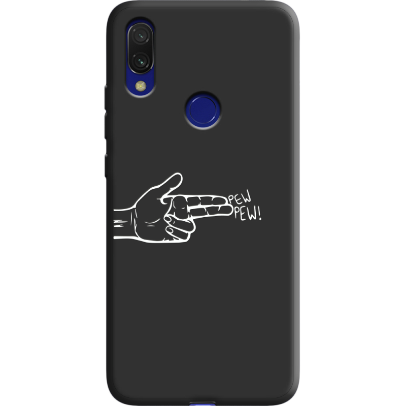 Черный чехол Uprint Xiaomi Redmi 7 Pew Pew