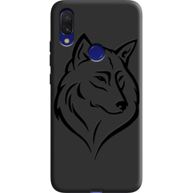 Черный чехол Uprint Xiaomi Redmi 7 Wolf