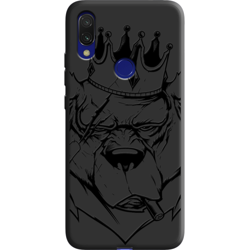 Черный чехол Uprint Xiaomi Redmi 7 Bear King