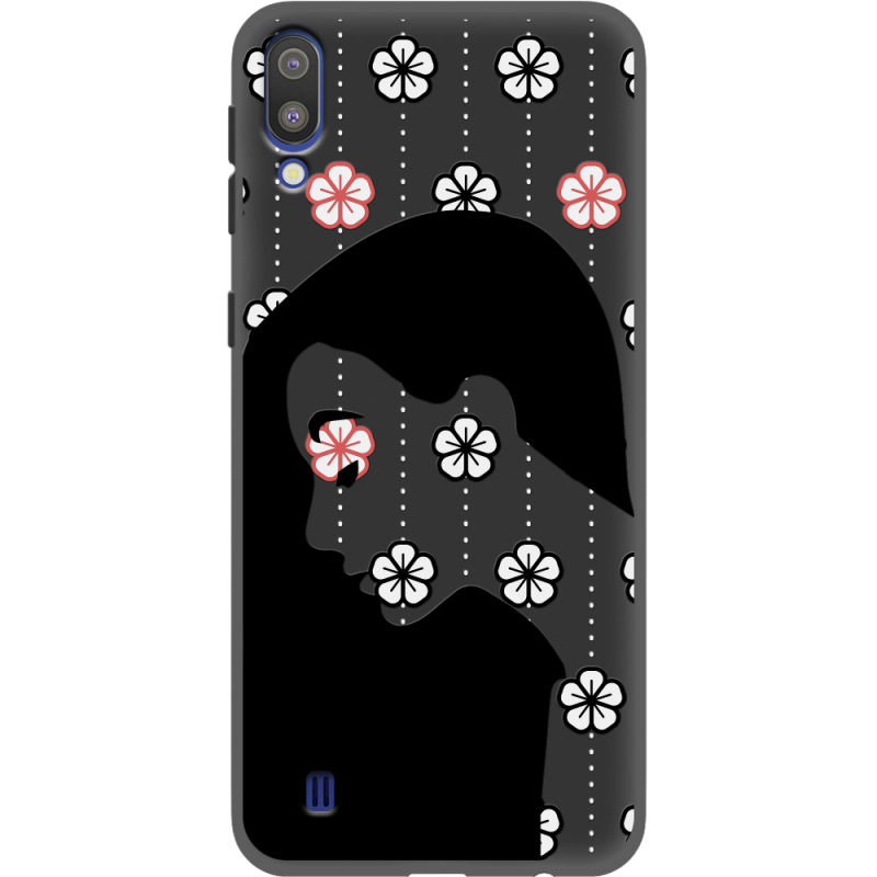 Черный чехол Uprint Samsung M105 Galaxy M10 Flower Hair
