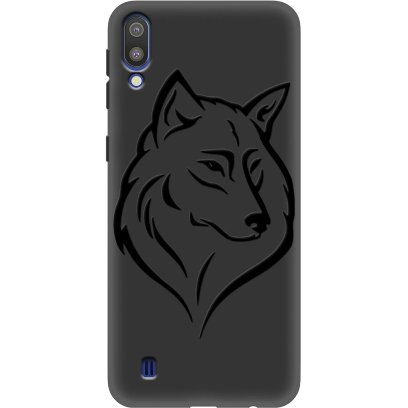 Черный чехол Uprint Samsung M105 Galaxy M10 Wolf