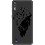 Черный чехол Uprint Samsung M105 Galaxy M10 Wolf and Raven