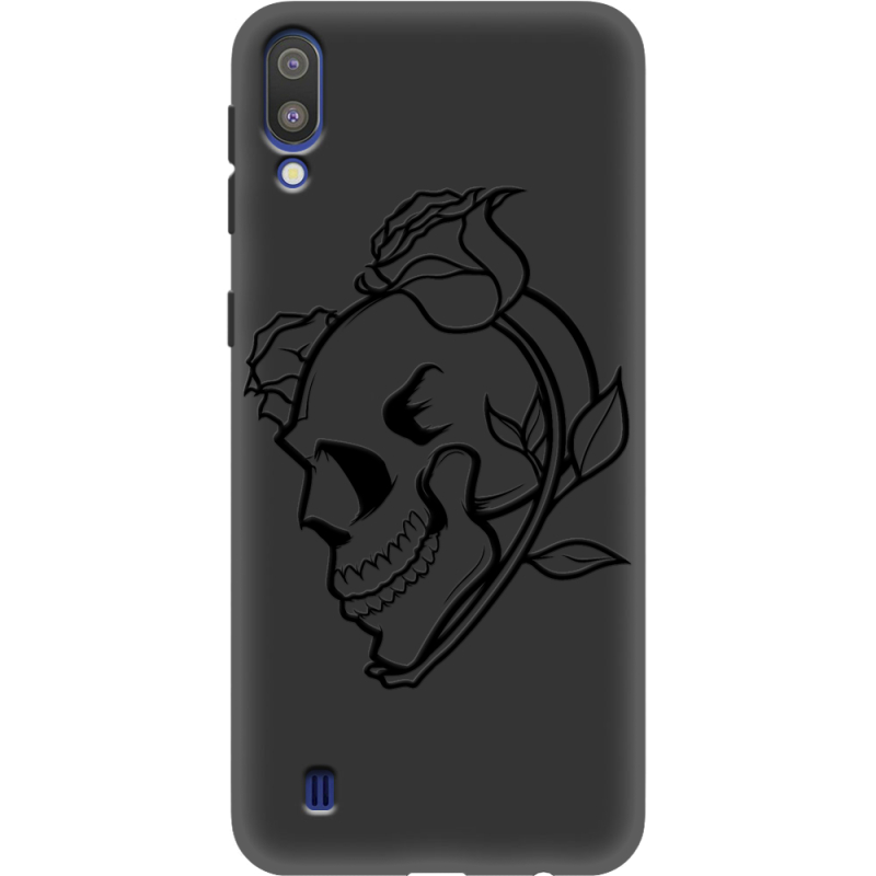 Черный чехол Uprint Samsung M105 Galaxy M10 Skull and Roses