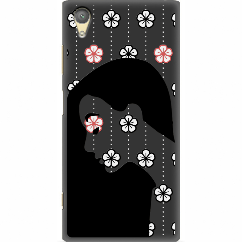 Черный чехол Uprint Sony Xperia XA1 Plus G3412 Flower Hair