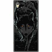 Черный чехол Uprint Sony Xperia XA1 Plus G3412 Wolf