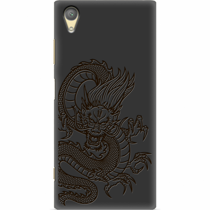 Черный чехол Uprint Sony Xperia XA1 Plus G3412 Chinese Dragon